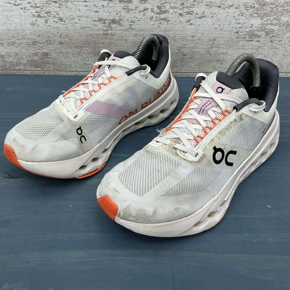 On Cloudsurfer Next White Flame Running Shoes Women's Size USW 8.5